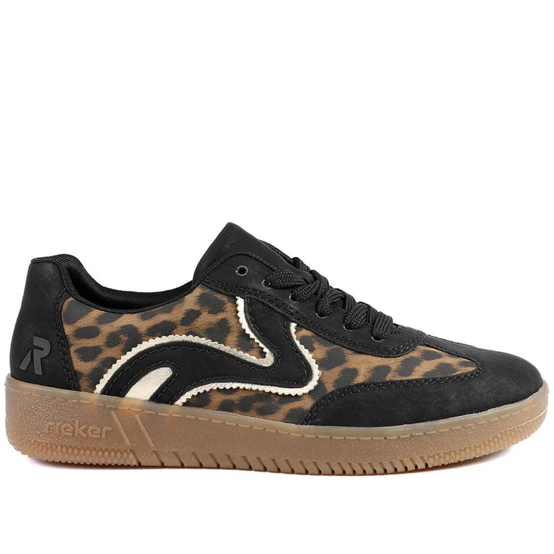 Extra-Cushioned Lace-Up Trainers - RKR41513 / 326 829 - Black Multi