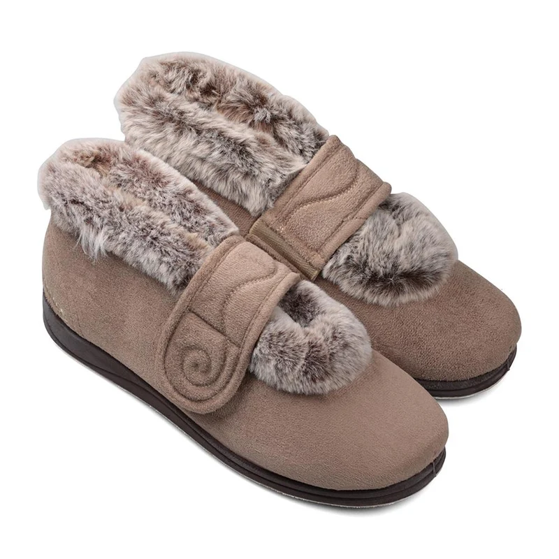 Padders Ladies Slippers 2E Fit Vulcanised - HUSH