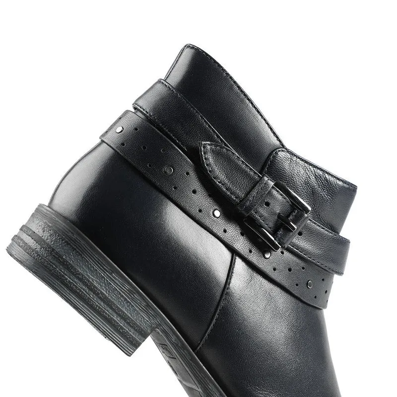 Van Dal Fiesta II Extra Wide Fit Ankle Boots - GUP42505 / 328 843 - Navy Leather