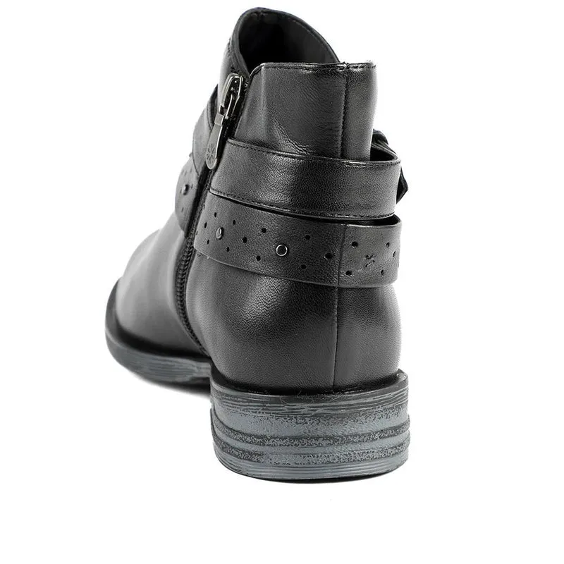 Van Dal Fiesta II Extra Wide Fit Ankle Boots - GUP42505 / 328 843 - Black Leather
