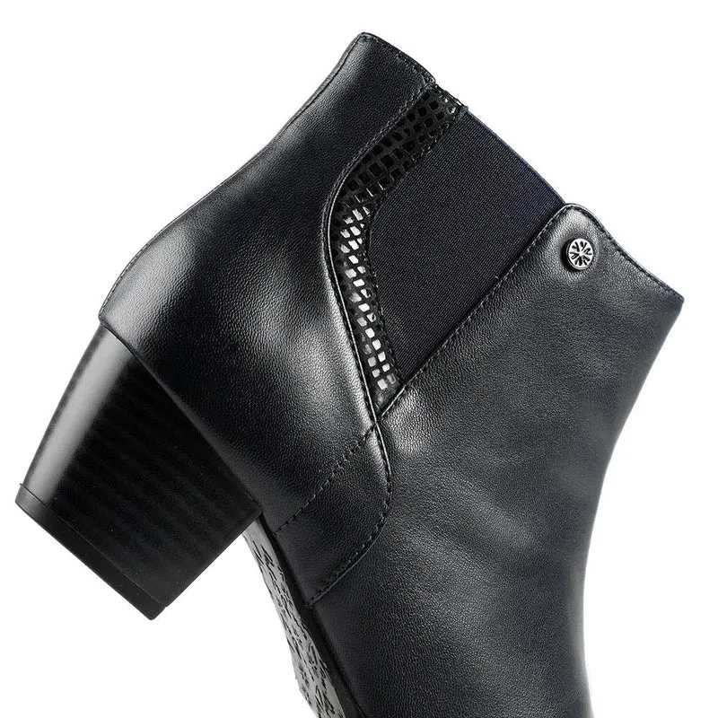 Van Dal Swanton Leather Ankle Boots - GUP42504 / 328 842 - Navy Leather