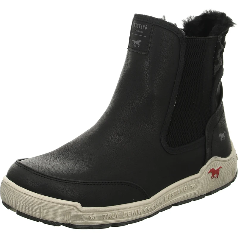 MUSTANG Schlupf-/Reißverschlußstiefelette Warmfutter bis 35mm Absatz (casual)