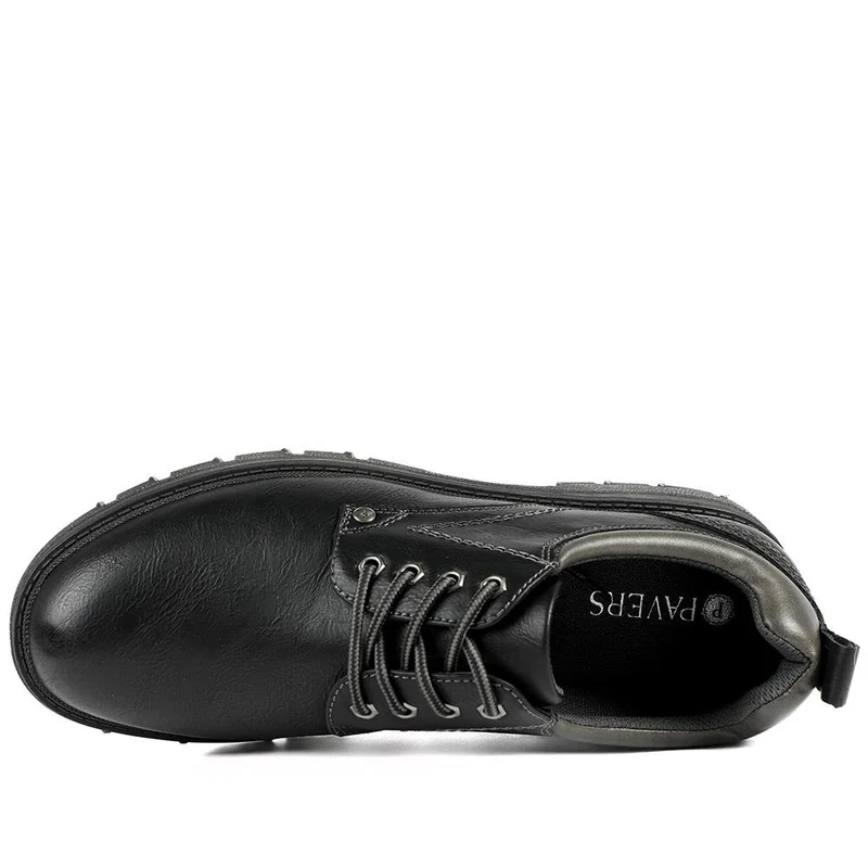 Casual Chunky Lace Up Shoes - WOIL42028 / 327 966 - Black