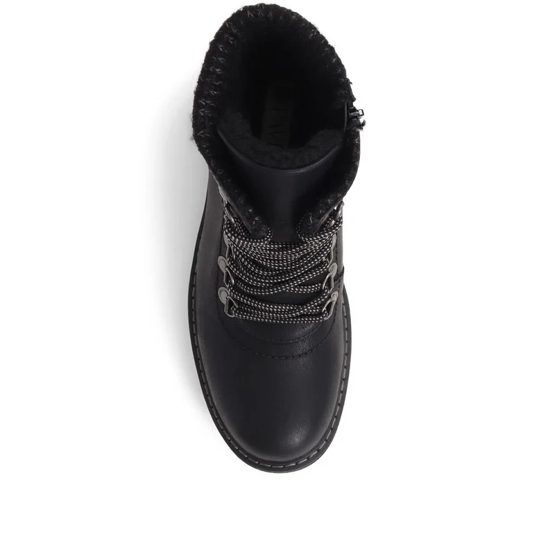 Lace-Up Ankle Boots - WBINS38094 / 324 208 - Black