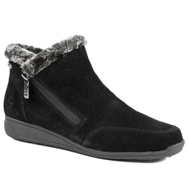 Rieker Wide Fit Soft Lined Zipped Ankle Boots - RKR42019 / 329 475