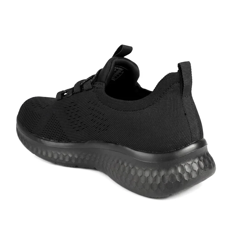 Wide Fit Easy Step In Bungee Lace Trainers - BRK42002 / 328 108 - Black