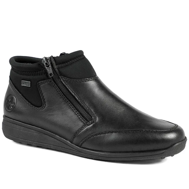 Rieker Wide Fit Zip Fastening Ankle Boots - RKR42020 / 329 476
