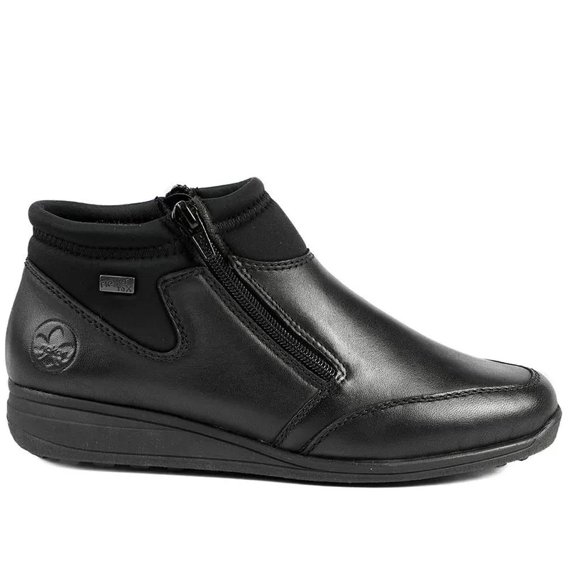 Rieker Wide Fit Zip Fastening Ankle Boots - RKR42020 / 329 476 - Black