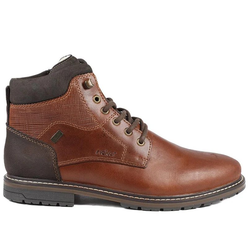 Leather Casual Lace-Up Boots - RKR40514 / 325 911 - Tan