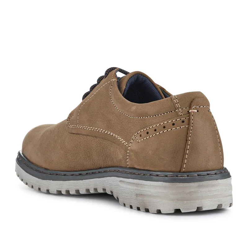 Wide-Fit Water-Resistant Leather Shoes - JOSEF41510 / 327 050 - Beige