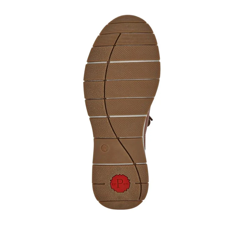 Wide Fit Casual Laced Slip-On Shoes - GANG41017 / 327 576 - Tan