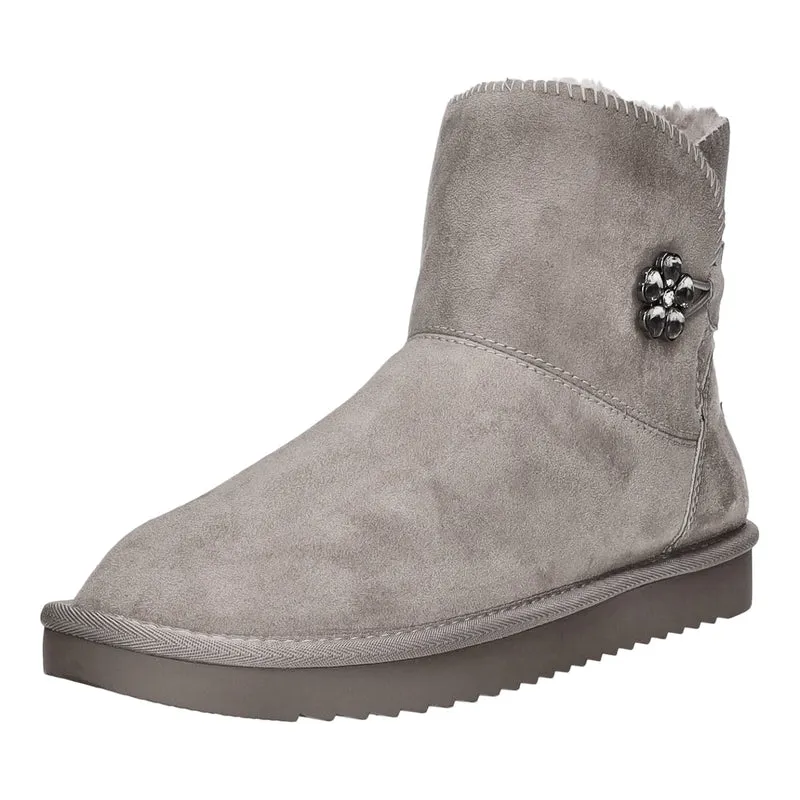 MARCO TOZZI Schlupf-/Reißverschlußstiefelette Warmfutter bis 35mm Absatz (casual)