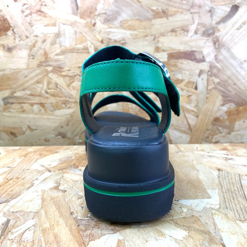 Rieker Damen Evolution Fashion Sandale – Grün