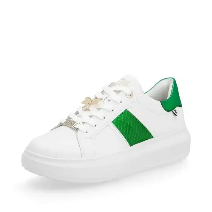 Rieker Damen Evolution Trainer – Weiß / Grün