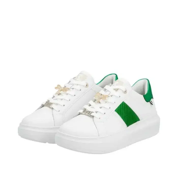 Rieker Damen Evolution Trainer – Weiß / Grün