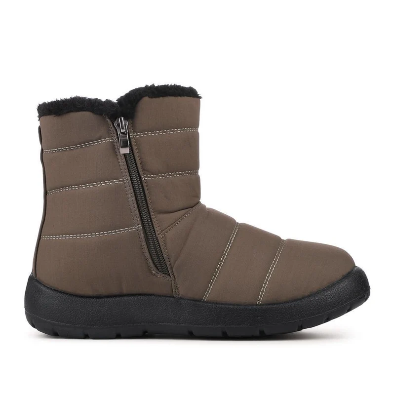 Wide Fit Twin Zip Weather Boots - ACADE38005 / 324 547 - Olive