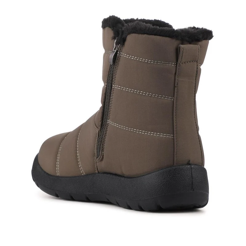 Wide Fit Twin Zip Weather Boots - ACADE38005 / 324 547 - Olive