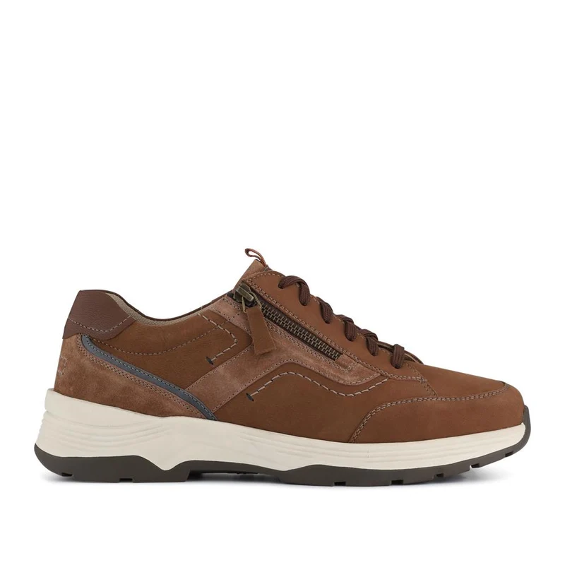 Extra-Wide Dual-Fasten Trainers - ANDY / 327 070 - Brown