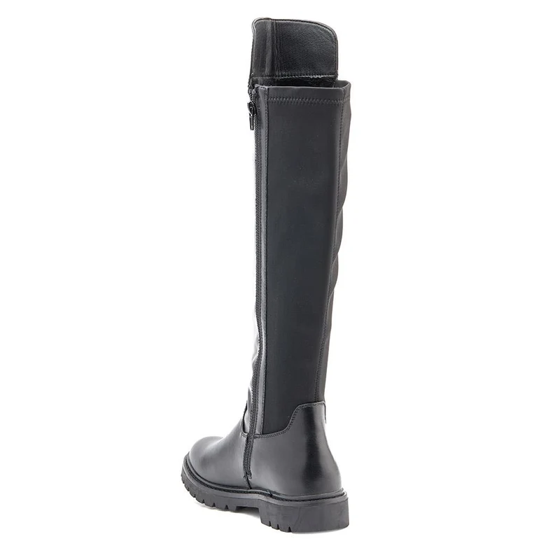 Block-Heeled Long Boots - BELWBINS40115 / 326 470 - Black