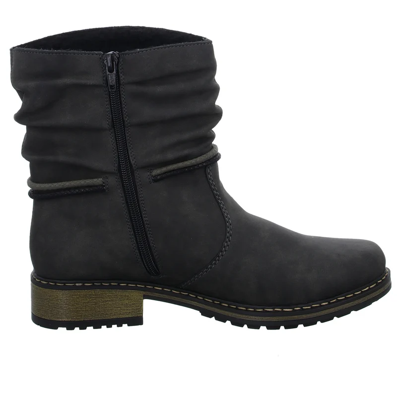 Rieker Schlupf-/Reißverschlußstiefelette Warmfutter bis 35mm Absatz (casual)