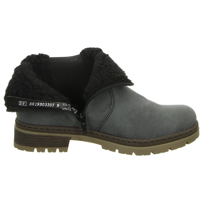 Rieker Schlupf-/Reißverschlußstiefelette Warmfutter bis 35mm Absatz (casual)