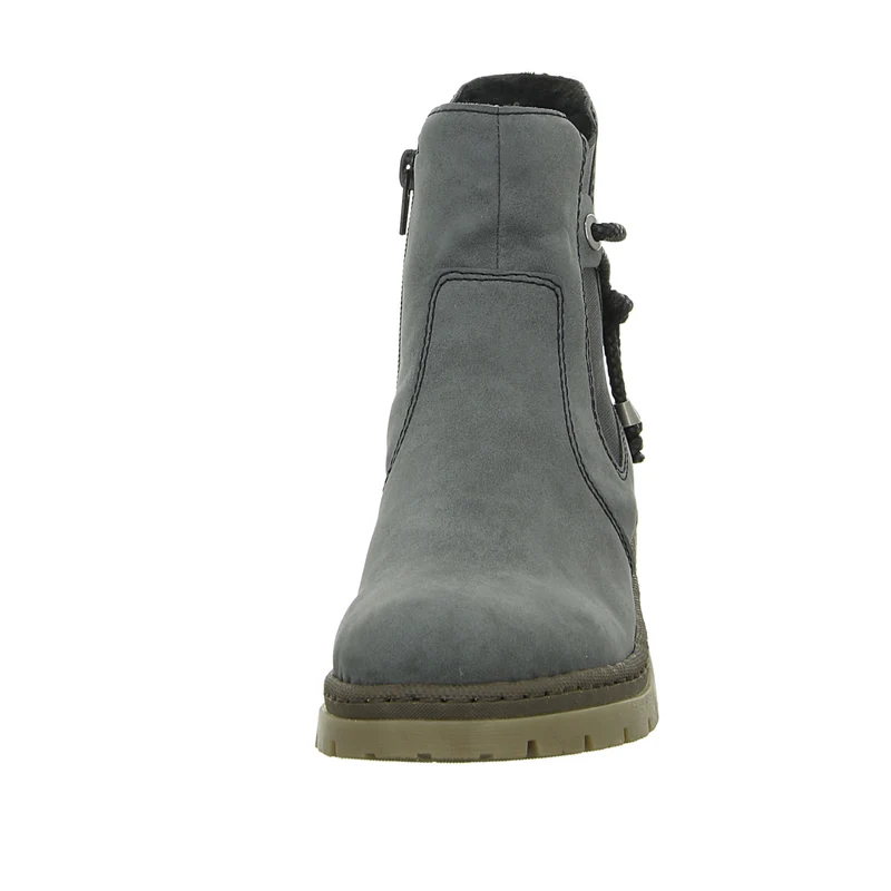 Rieker Schlupf-/Reißverschlußstiefelette Warmfutter bis 35mm Absatz (casual)