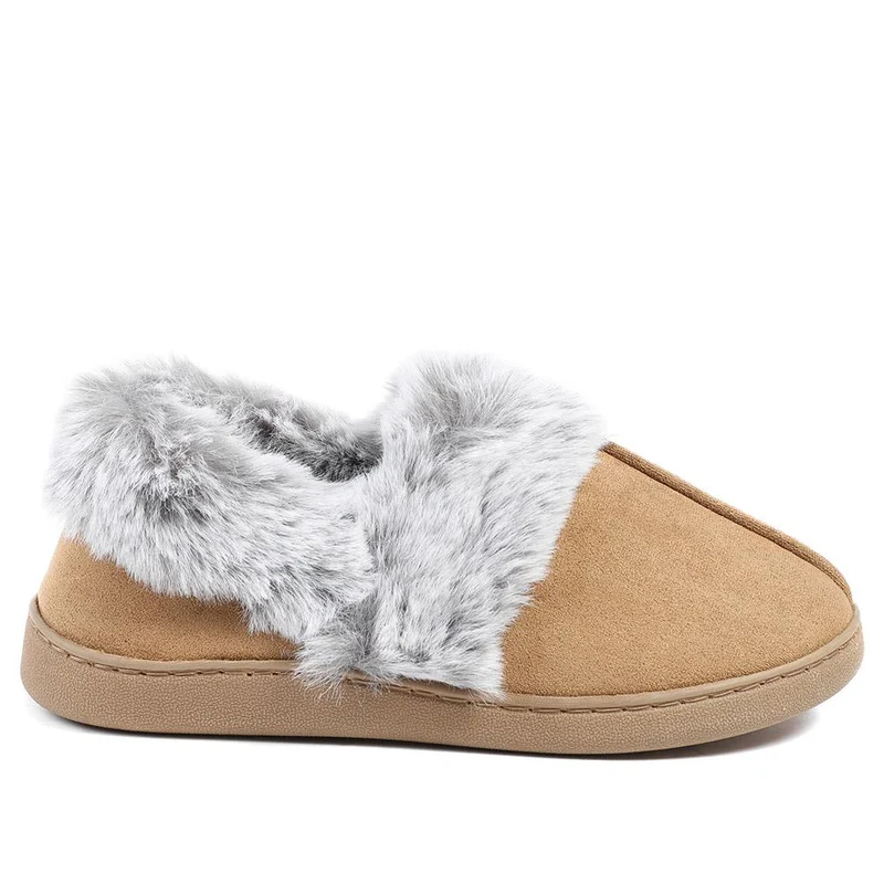 Wide Fit Soft Full Slippers - GALOP42015 / 328 608 - Chestnut