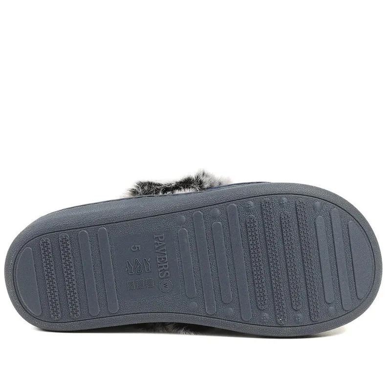 Wide Fit Soft Full Slippers - GALOP42015 / 328 608 - Navy