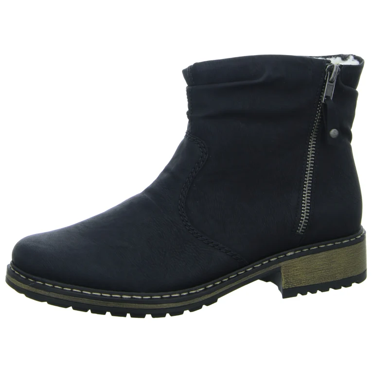 Rieker Schlupf-/Reißverschlußstiefelette Warmfutter bis 35mm Absatz (casual)