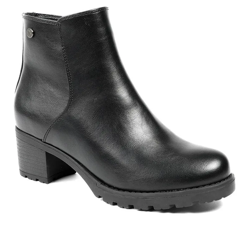 Block-Heeled Ankle Boots - WOIL40035 / 326 165