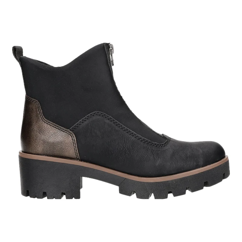 Rieker Schlupf-/Reißverschlußstiefelette Warmfutter ab 35mm Absatz