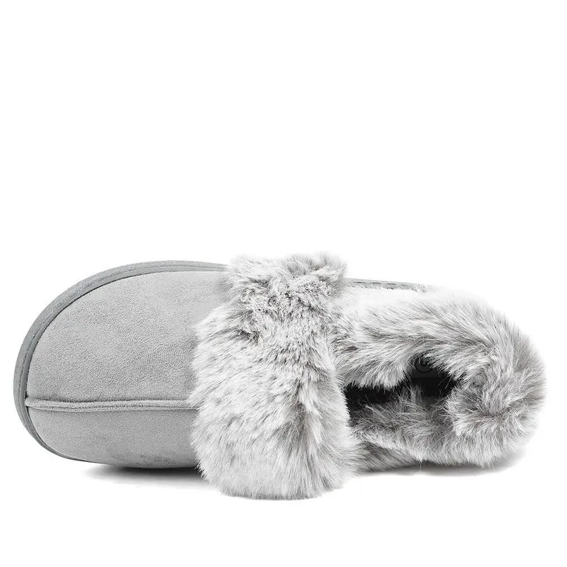 Wide Fit Soft Full Slippers - GALOP42015 / 328 608 - Grey