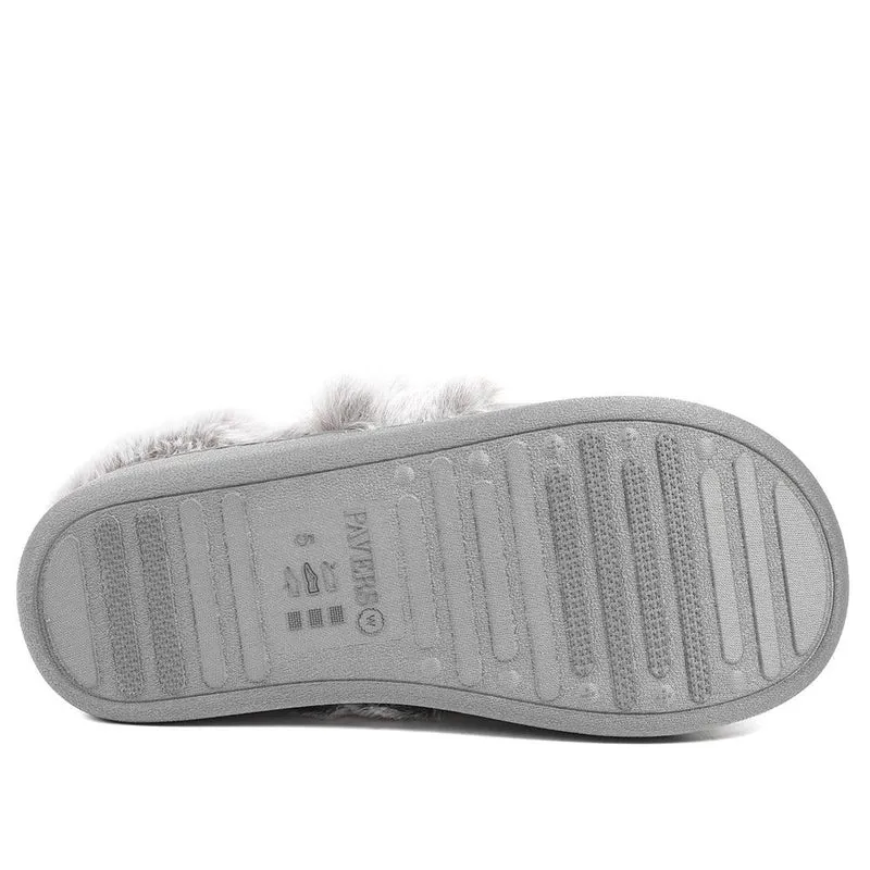 Wide Fit Soft Full Slippers - GALOP42015 / 328 608 - Grey
