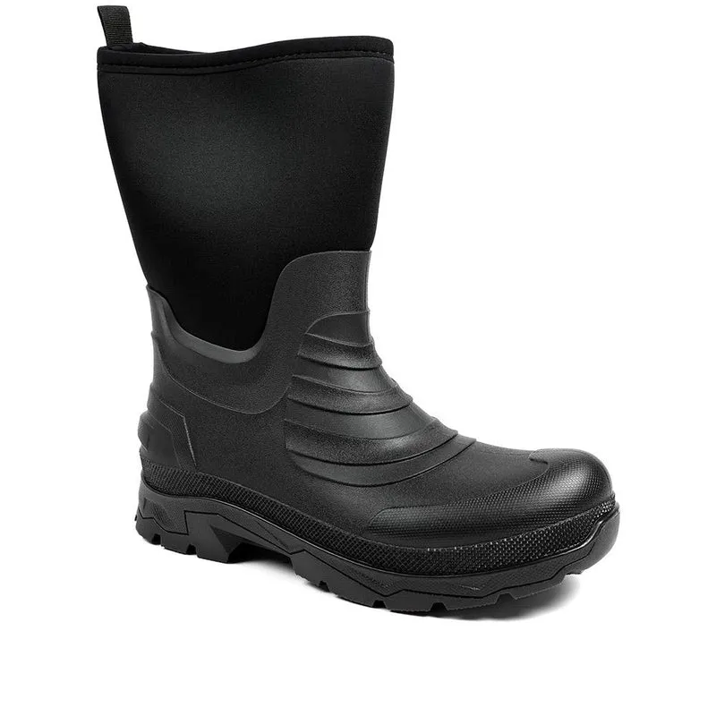 Wide Fit Rugged Water Resistant Wellies - FEI42006 / 328 528