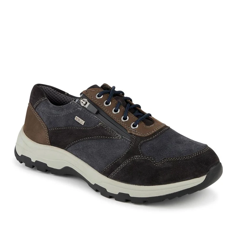 EasyFit Extra Wide Water Resistant Zipped Trainers - LEWISS / 328 213 - Navy