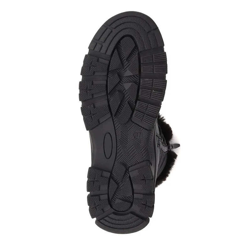 Water Resistant Wide Fit Reflective Weather Boots - WOIL40068 / 326 385 - Black
