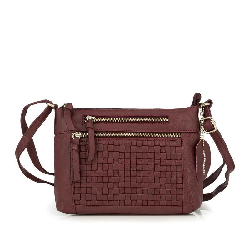 Daily Zip Up Crossbody Bag - JWNBG41007 / 327 767 - Burgundy