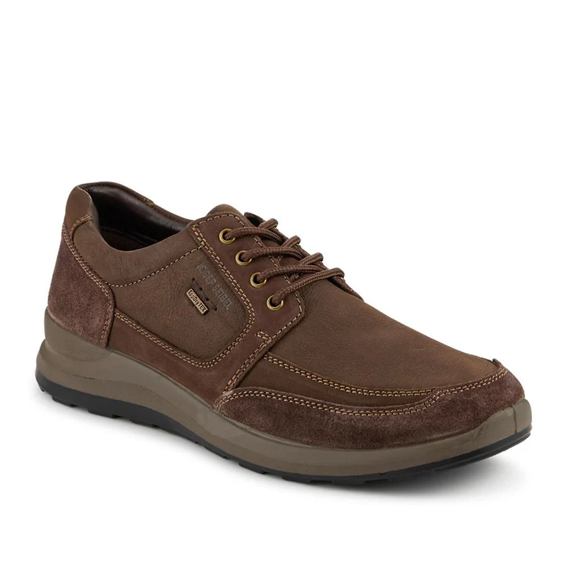 Josef Seibel Chunky Leather Water-Resistant Shoes - JOSEF42504 / 328 198 - Dark Brown