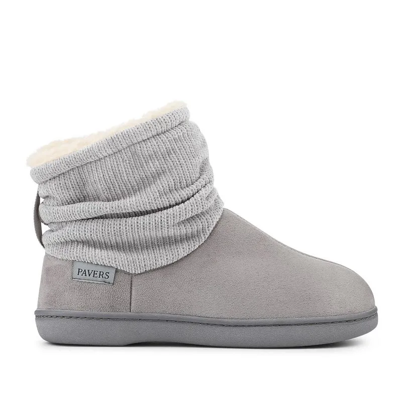 Lightweight Memory Foam Slipper Boots - QING42008 / 327 935 - Grey