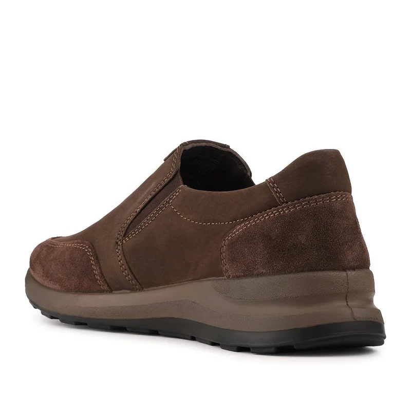 Josef Seibel Leather Water Resistant Slip On Shoes - JOSEF42503 / 328 197 - Dark Brown