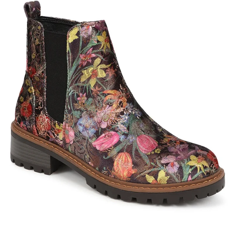 Floral Chelsea Boots - WBINS38037 / 324 119