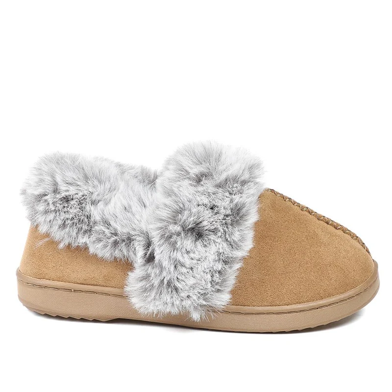 Luxury Velour Cushioned Slippers - GALOP42000 / 328 069 - Chestnut
