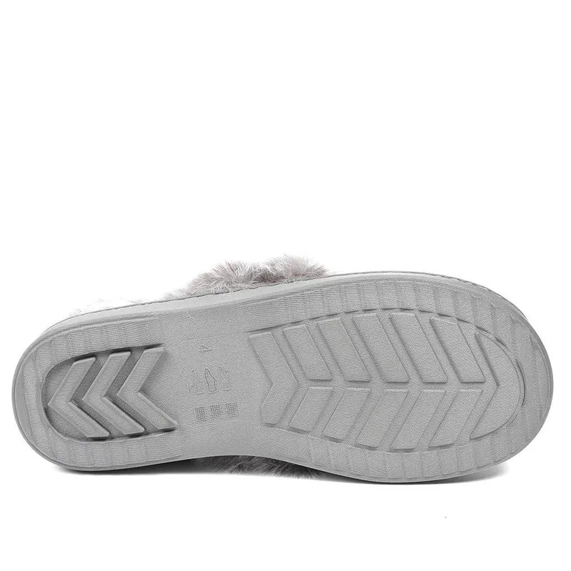 Luxury Velour Cushioned Slippers - GALOP42000 / 328 069 - Grey