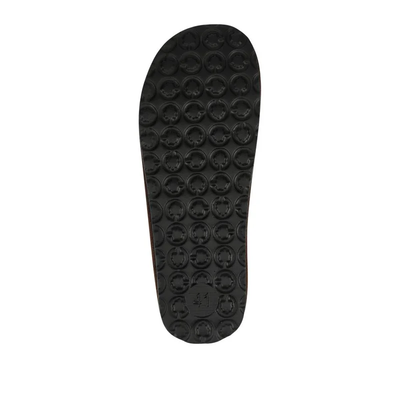 Slip-On Mule Slippers With Grip Sole - INB42002 / 328 239 - Brown