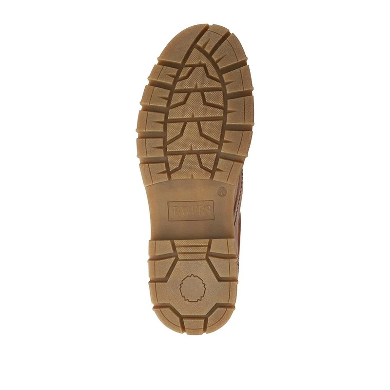 Casual Chunky Lace Up Shoes - WOIL42028 / 327 966 - Tan