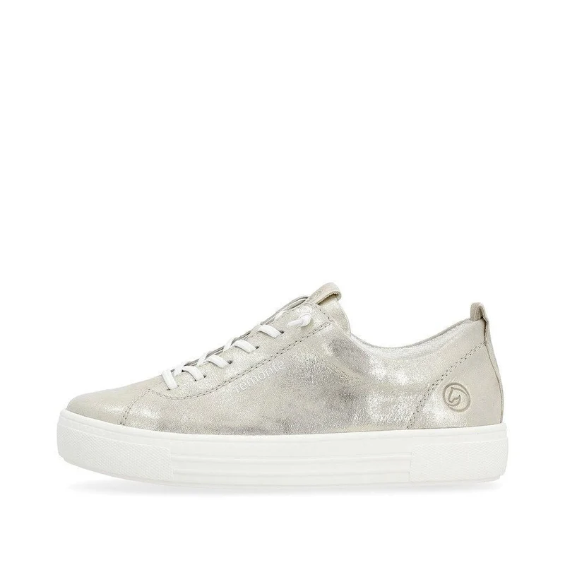 Remonte Modische Sneaker aus Leder für Damen - Metallic