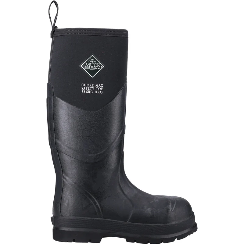 Muck Boots Unisex Chore Max S5 Sicherheits-Gummistiefel – Schwarz