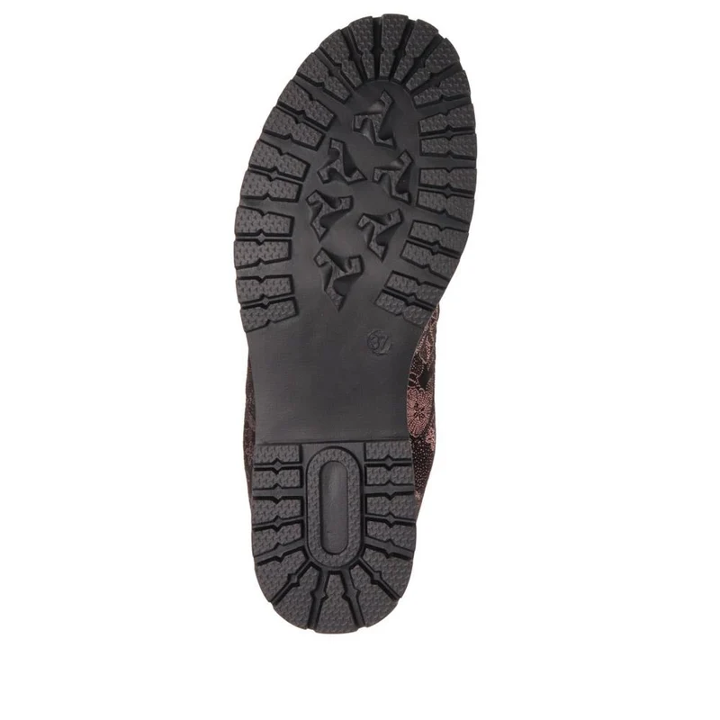 Lightweight Lace-Up Shoes - WBINS36118 / 322 793 - Black Floral