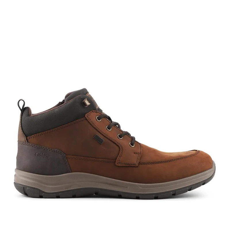 Rieker Extra Wide Leather Lace Up Boots - RKR42536 / 328 101 - Brown