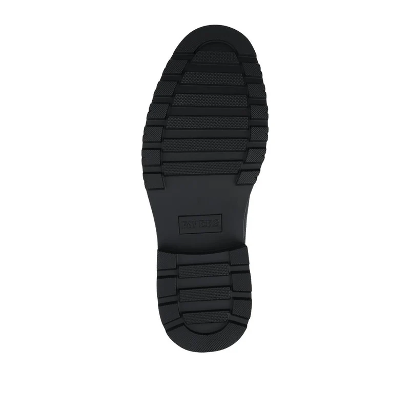 Lace Up Casual Block Heel Chukka Boots - XINGH42005 / 328 164 - Black
